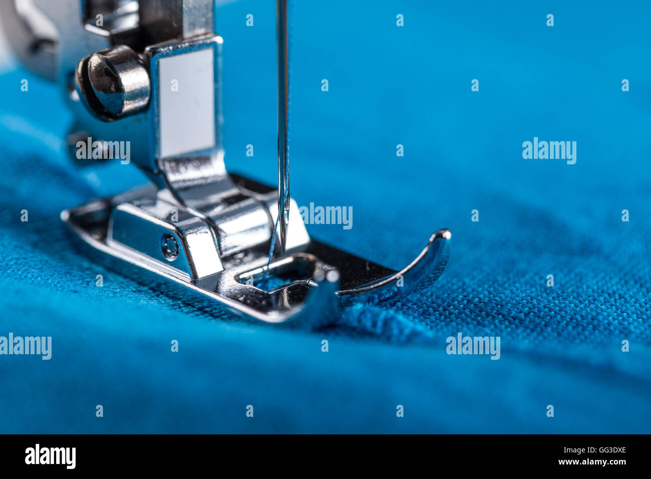 Working part of modern electric sewing machine Stock Photo - Alamy