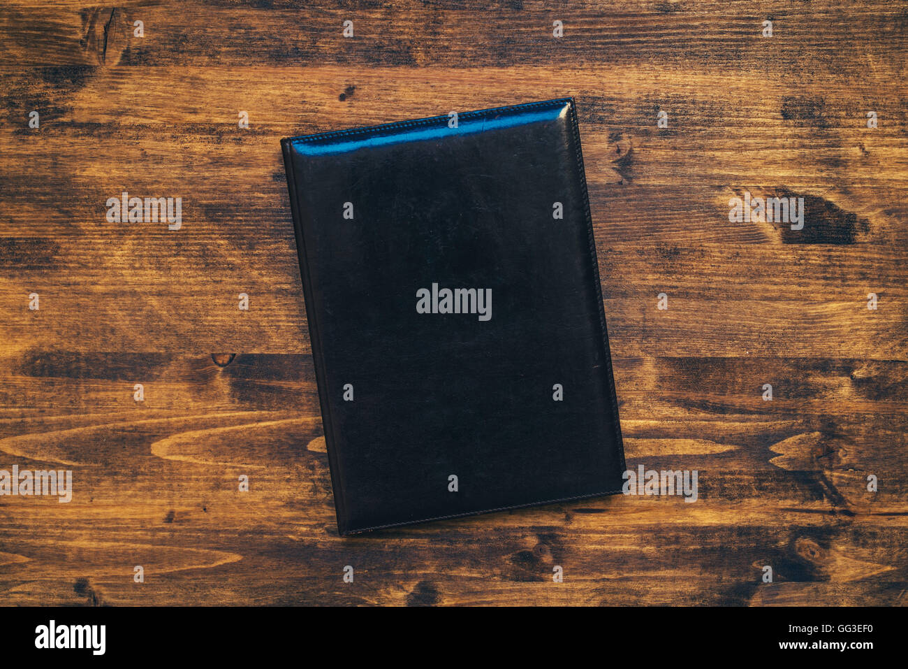 Schedule Notepad Business Agenda With Leather Covers On Office