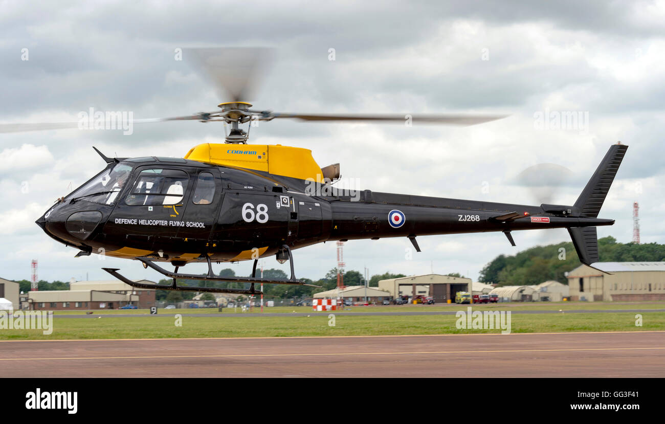 Eurocopter AS350BB Squirrel HT1, ZJ268, Royal Air Force attending for static display at RIAT 2016 Stock Photo