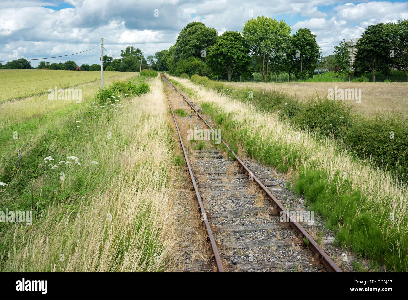 The Cholsey and Wallingford heritage railway in Oxfordshire Stock Photo