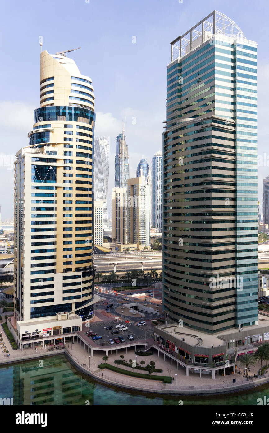 Dubai city skyline Stock Photo