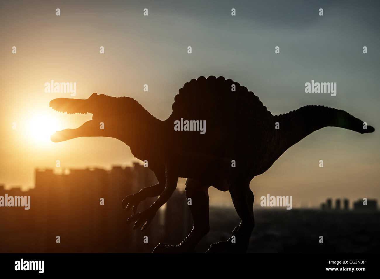 Spinosaurus silhouette hi-res stock photography and images - Alamy
