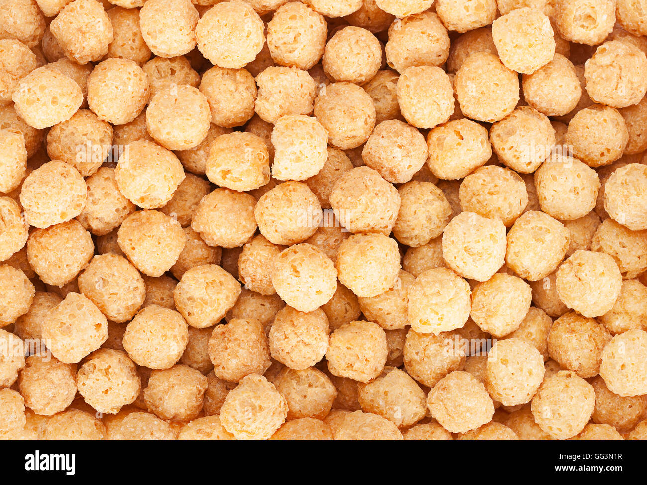 Sweet corn balls snack closeup background Stock Photo Alamy