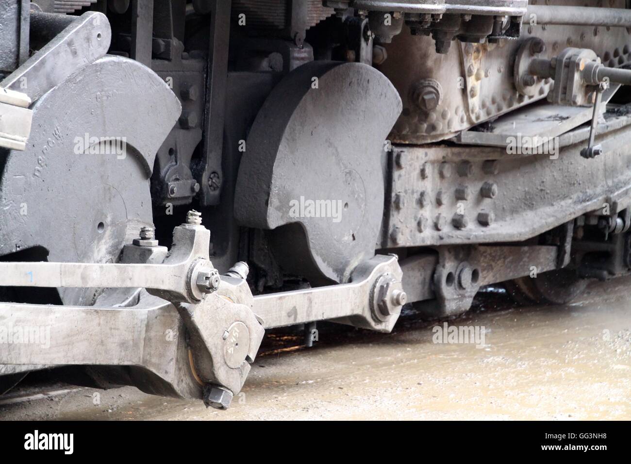 Steam Locomotive parts Stock Photo