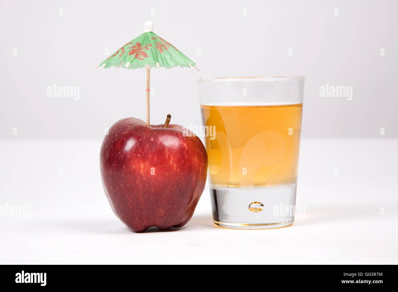 Apple and juice Stock Photo