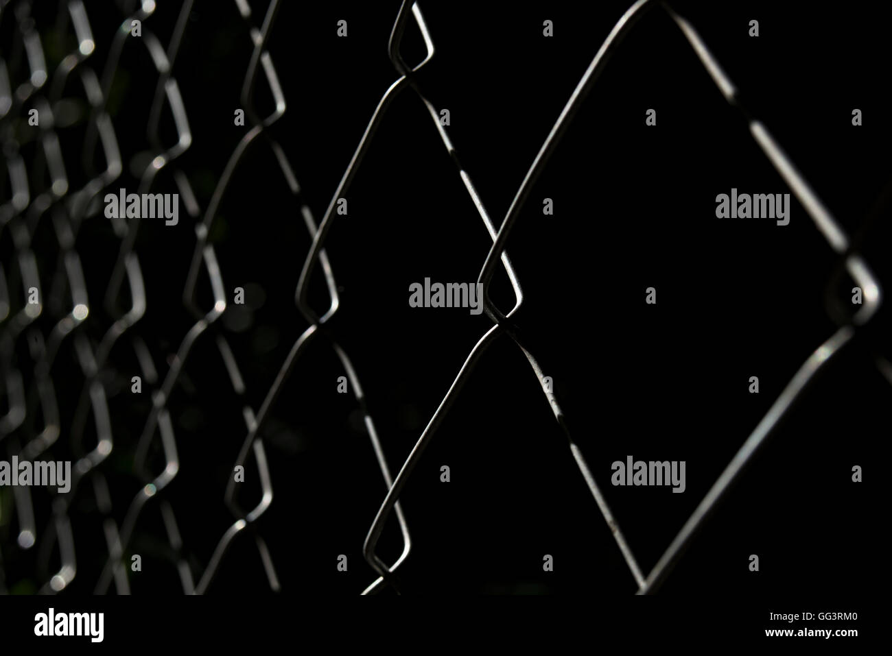 diamond wire on black background with high contrast to be used as background Stock Photo