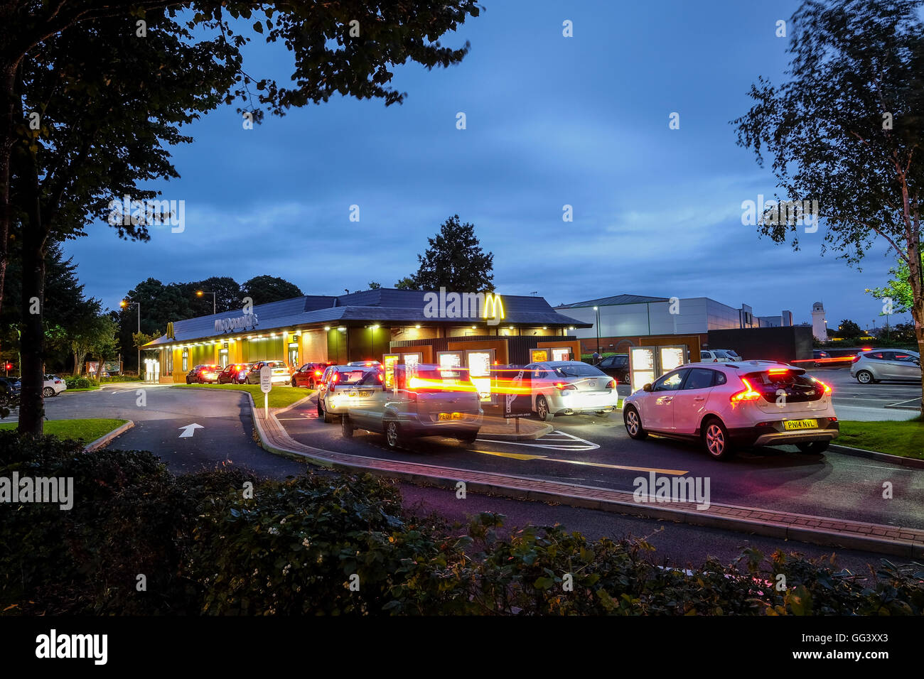 McDonalds Drive-Thru Stock Photo