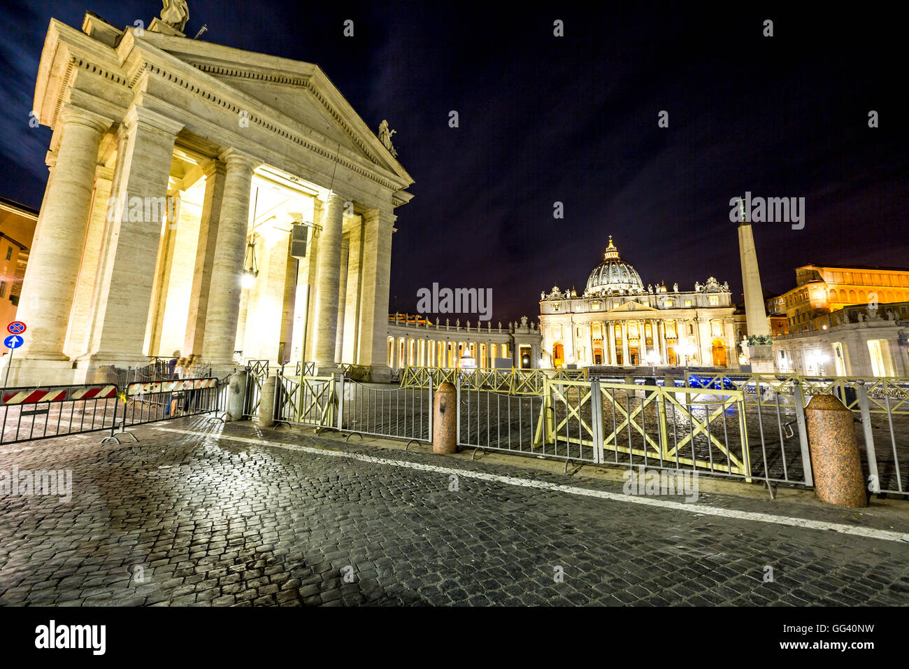 San Pietro by night Stock Photo