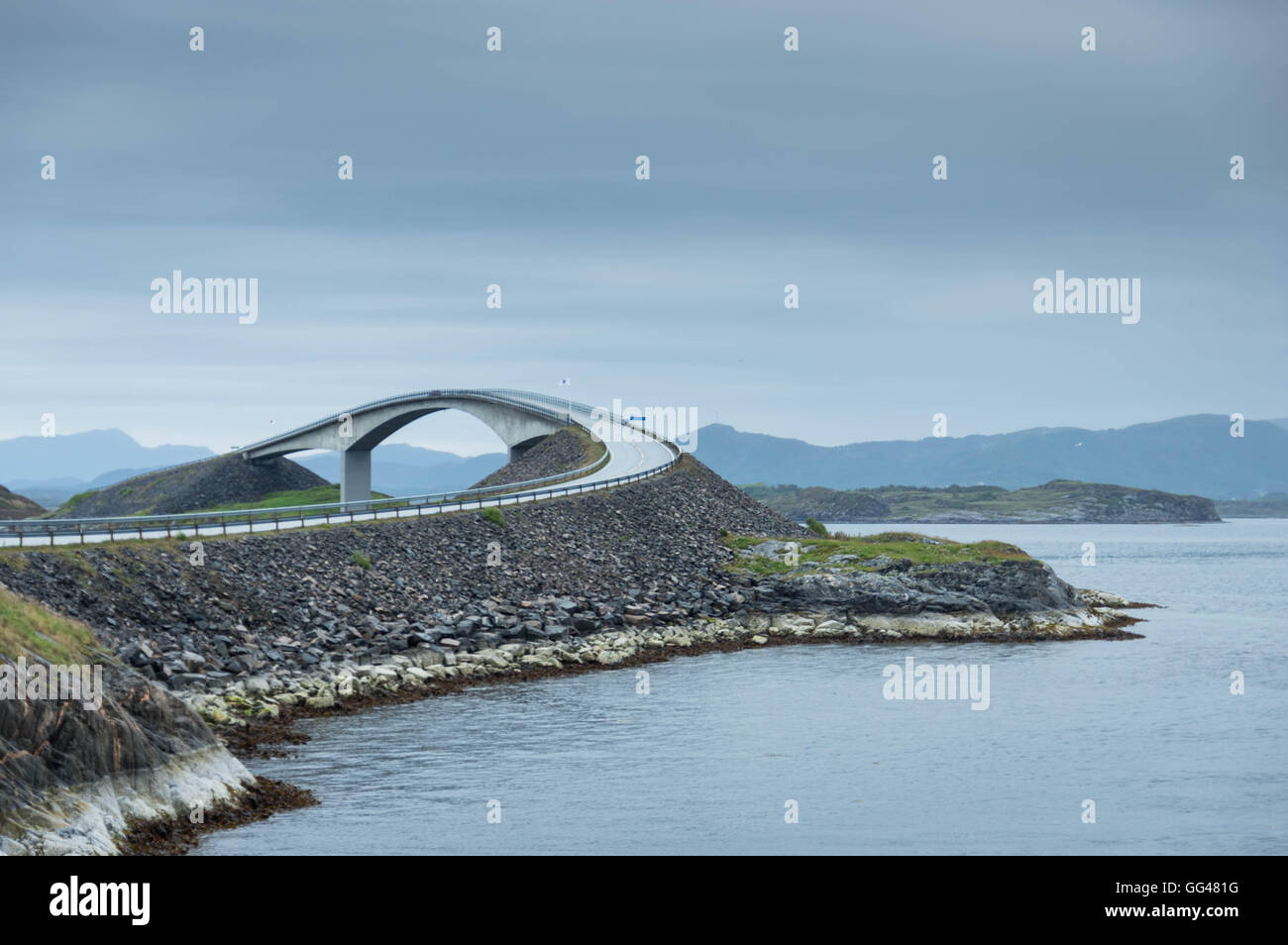 A Bridge on the Atlantic Road Stock Photo - Alamy