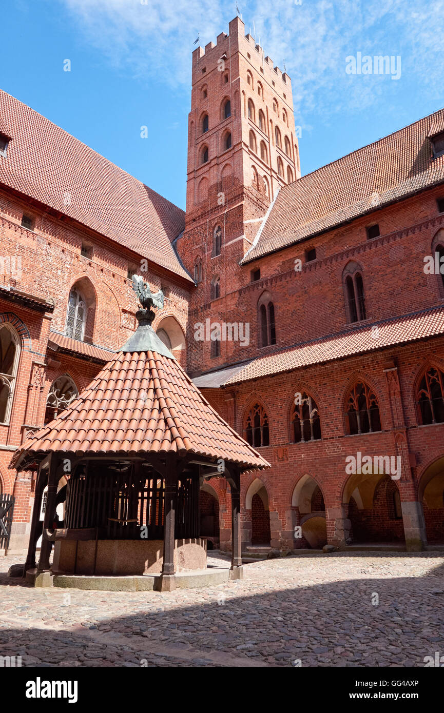 Castle of the Teutonic Order in Malbork, Poland Stock Photo