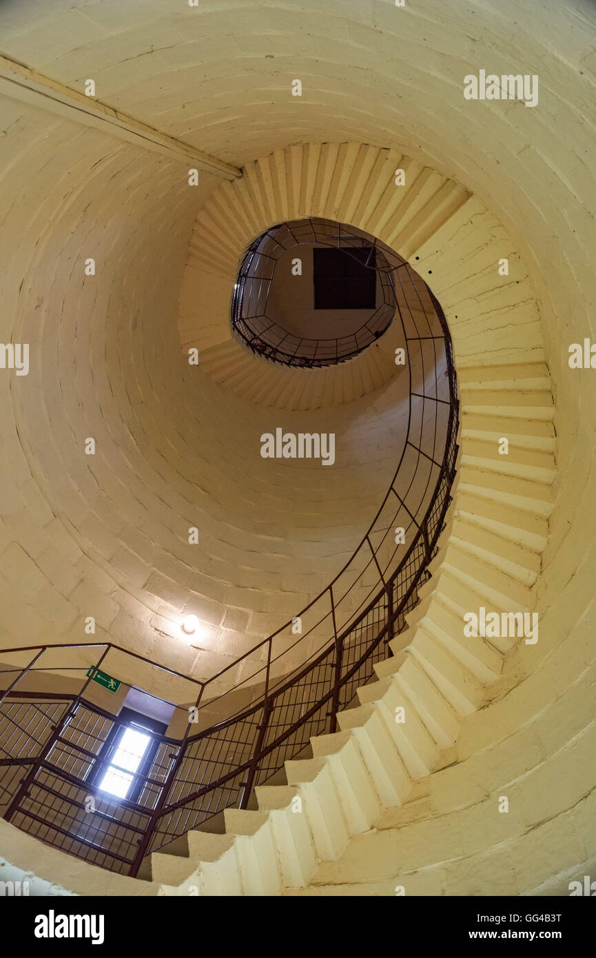 Interior of lighthouse in Krynica Morska, Poland Stock Photo