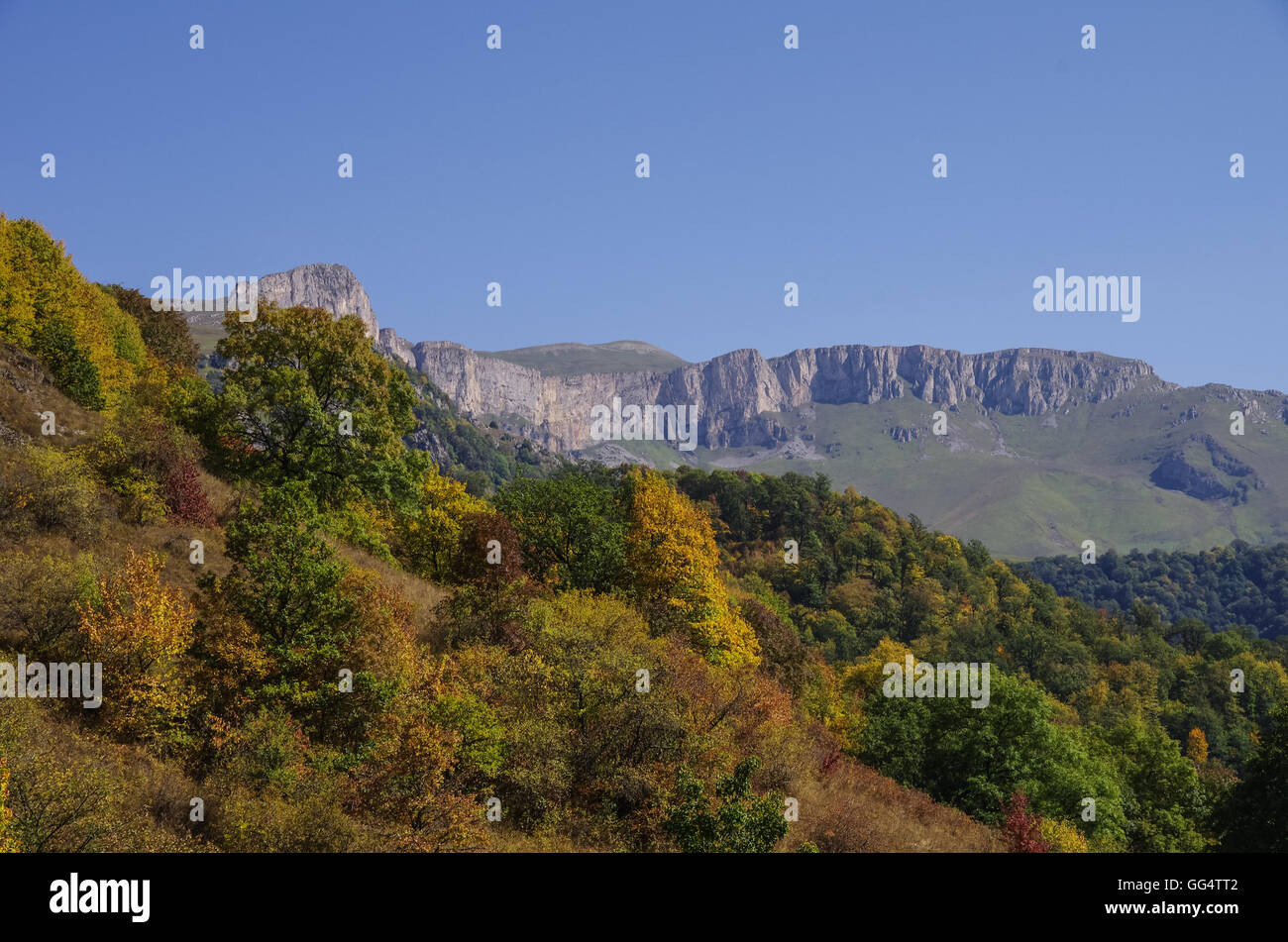 Panorama forest and rocks of Dilijan National Park, Armenia Stock Photo ...