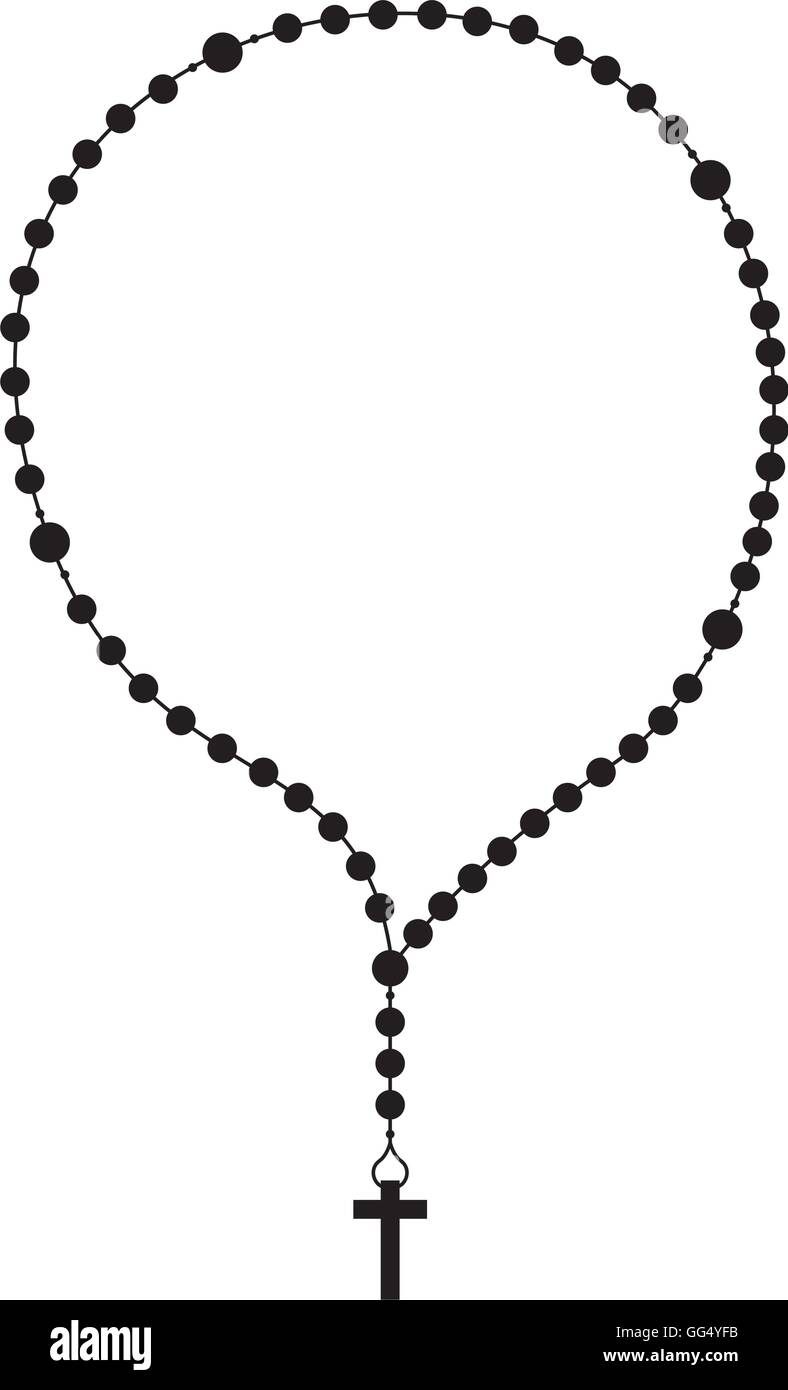 rosary beads religion icon Stock Vector Image & Art - Alamy