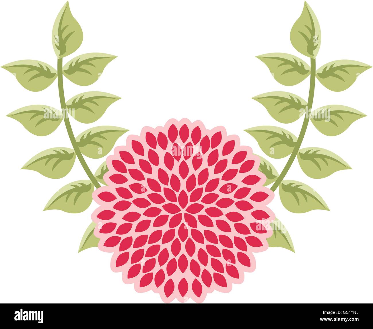 flower floral nature icon Stock Vector Image & Art - Alamy