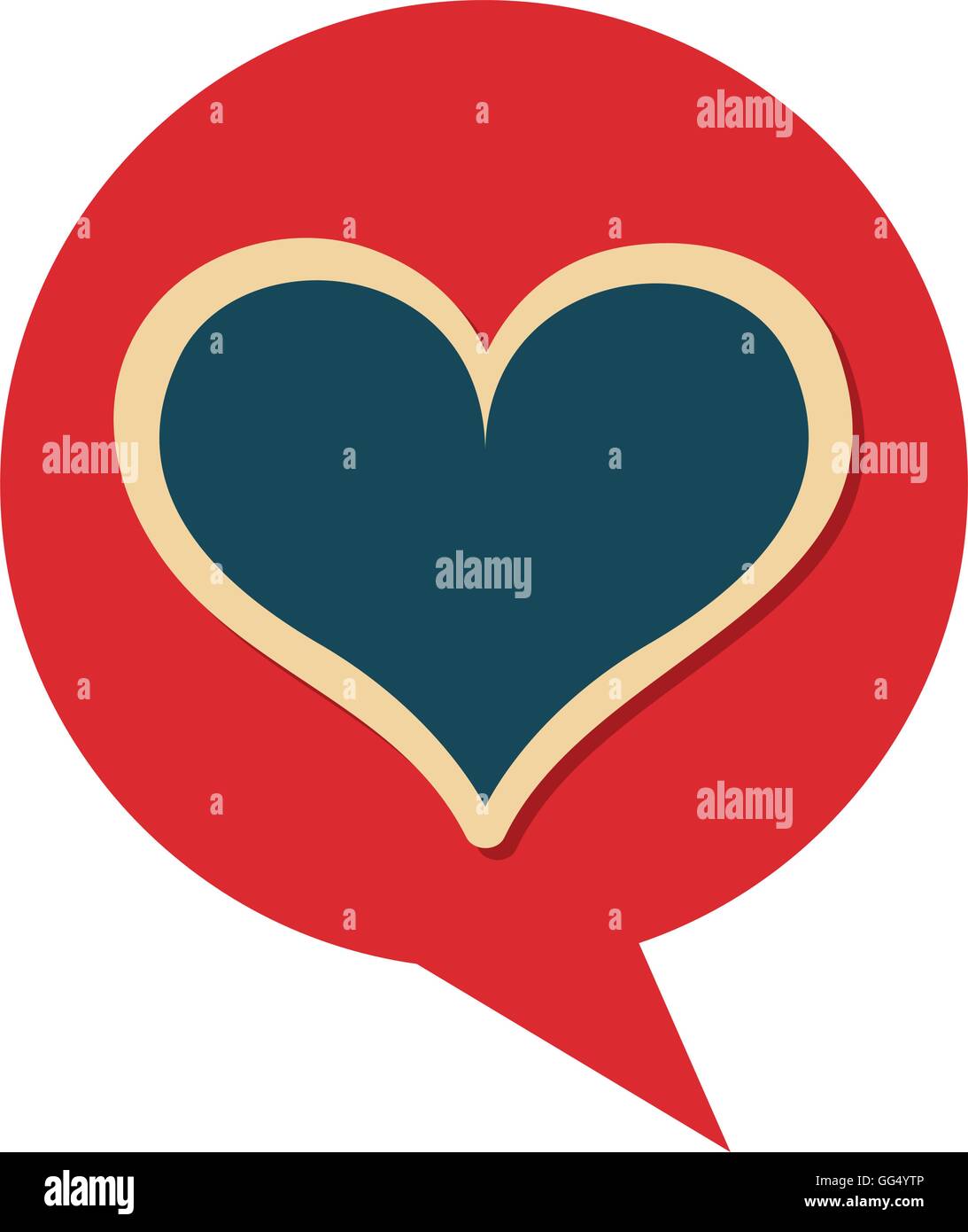heart red love icon Stock Vector Image & Art - Alamy