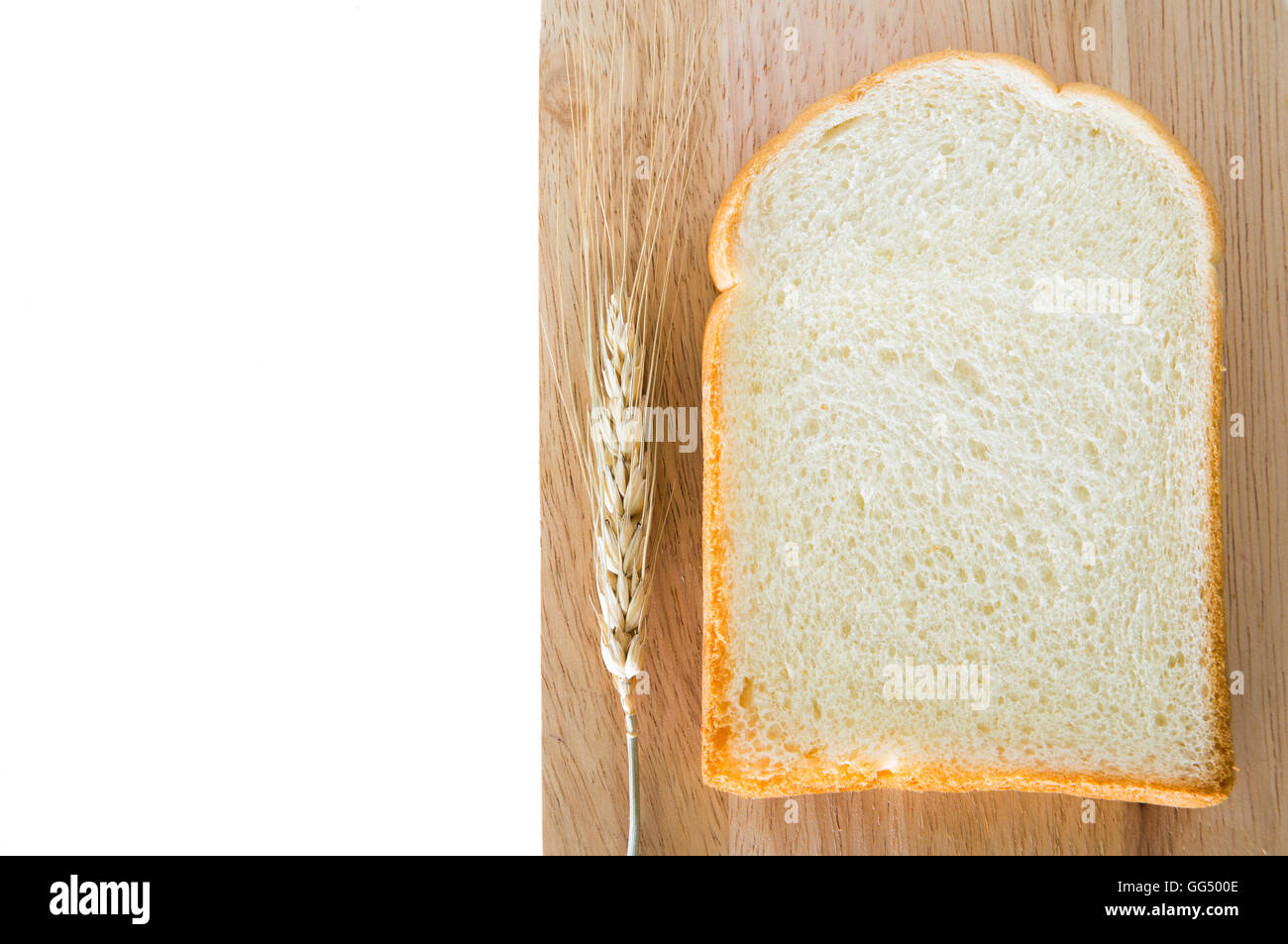 slice of bread isolated white background Stock Photo - Alamy
