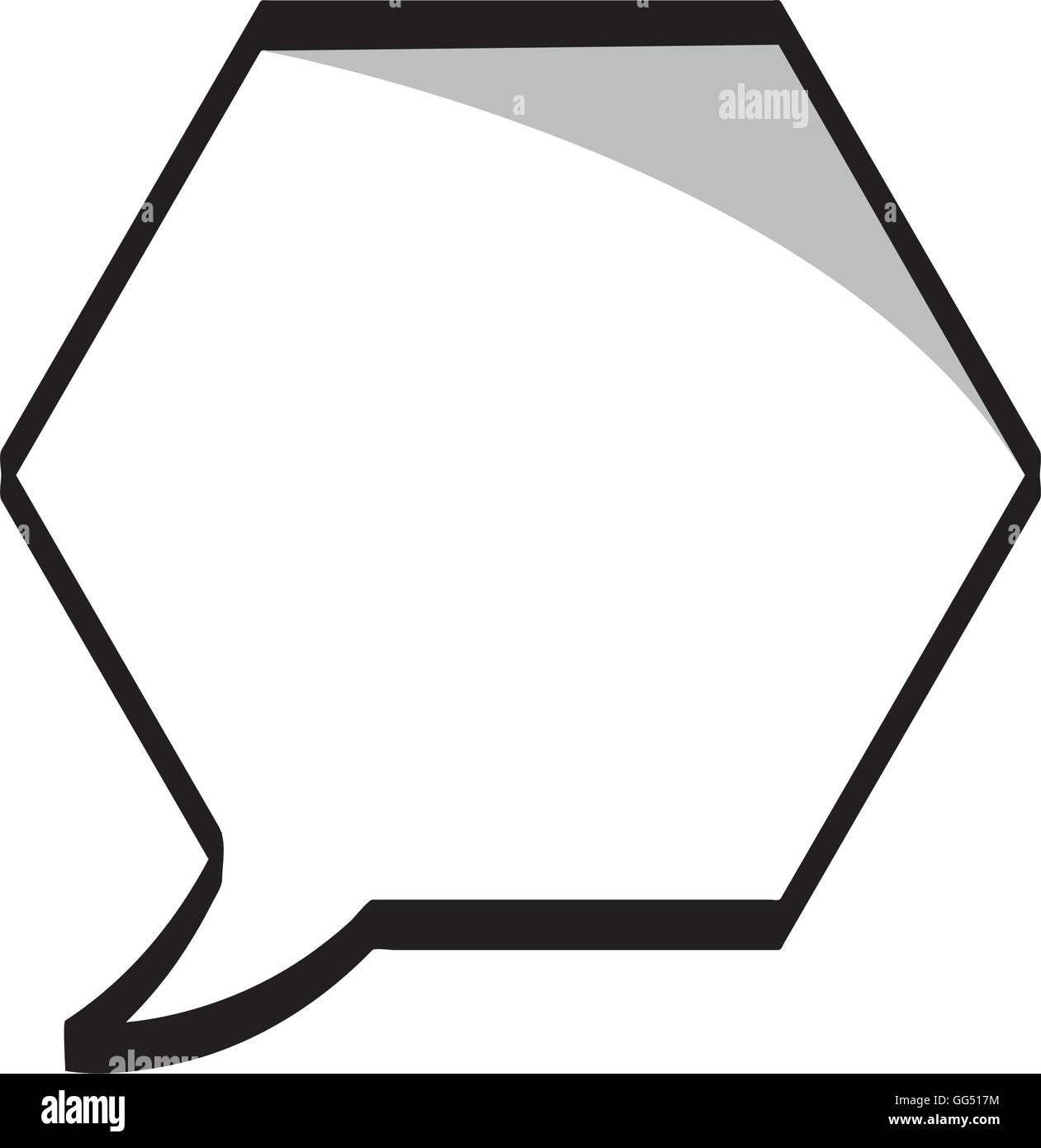 speech bubble monochrome message icon Stock Vector Image & Art - Alamy