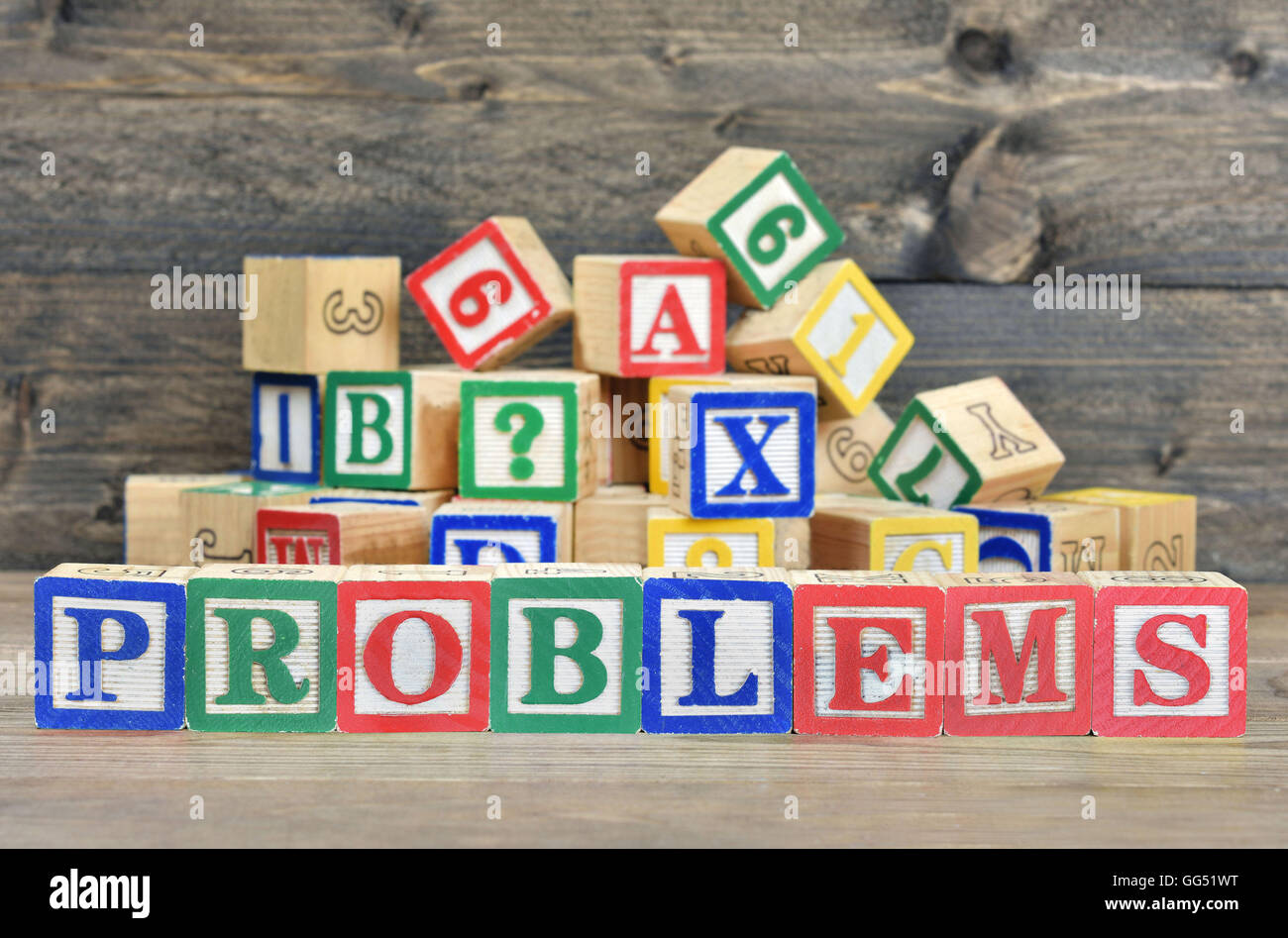 Problem Child Words Problem kids hi-res stock photography and images - Alamy