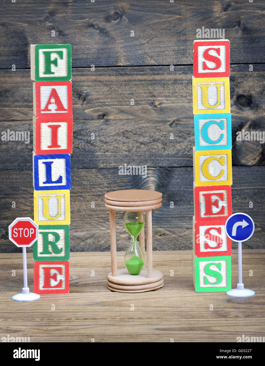Choice concept Failure or Success Stock Photo - Alamy