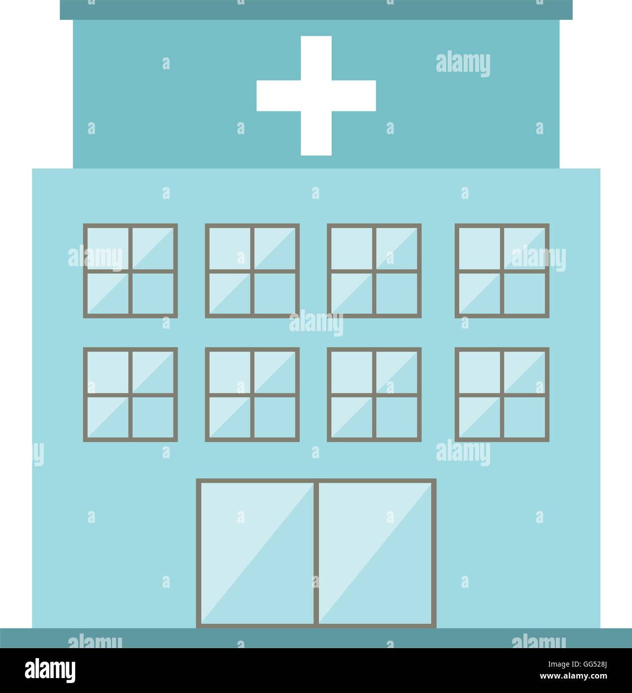 hospital building isolated icon Stock Vector Image & Art - Alamy