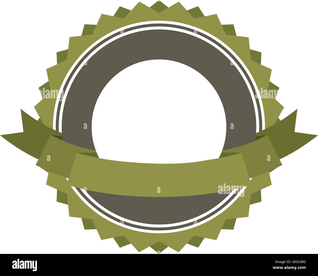 frame ribbon green icon Stock Vector Image & Art - Alamy