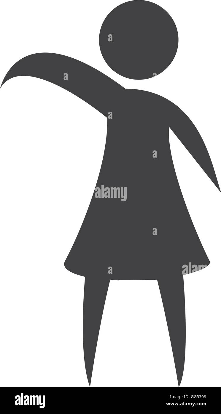 woman female silhouette isolated icon Stock Vector Image & Art - Alamy