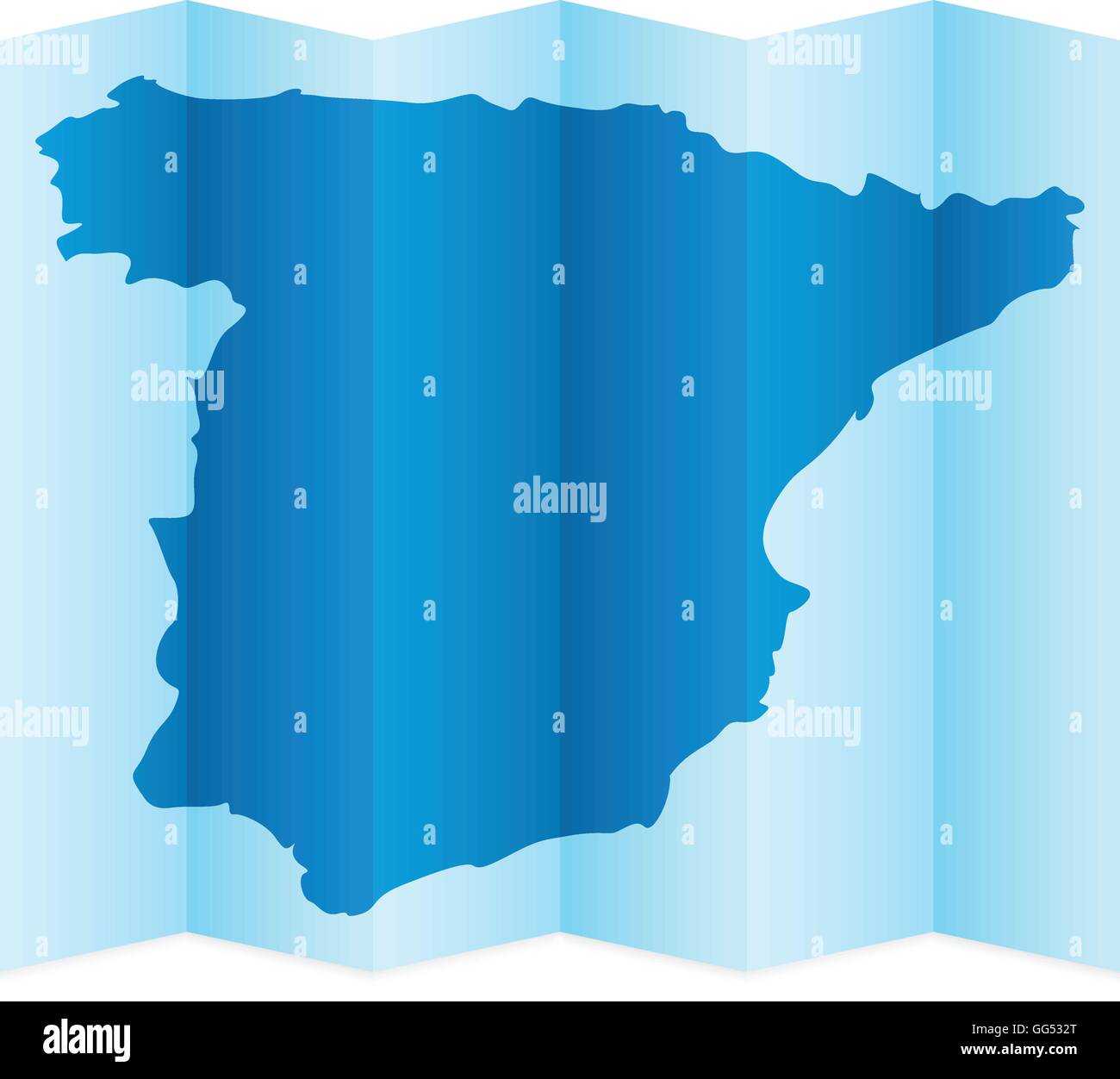 Spain map on a white background. Vector illustration Stock Vector Image ...