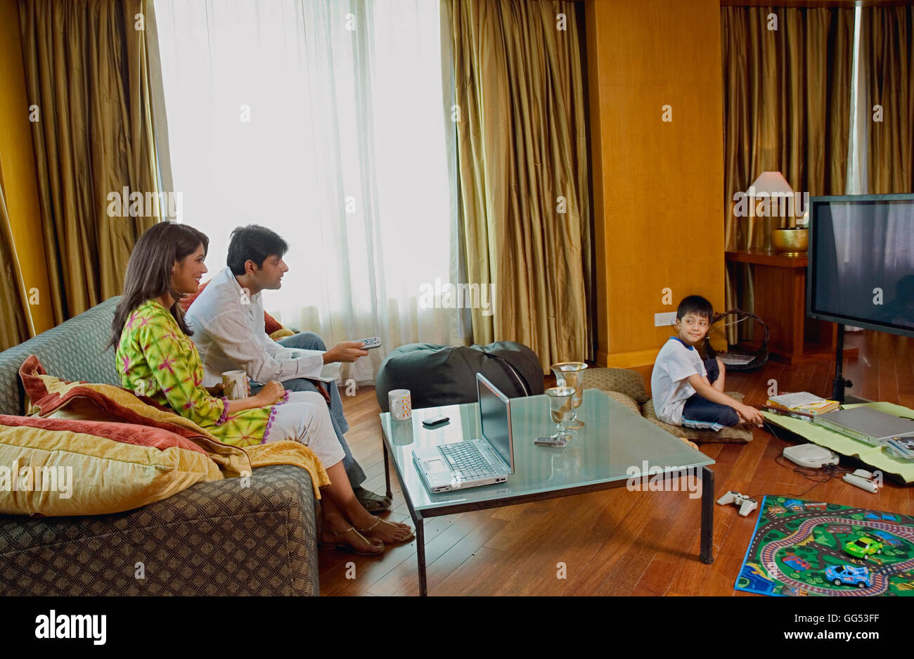 Family having fun Stock Photo - Alamy