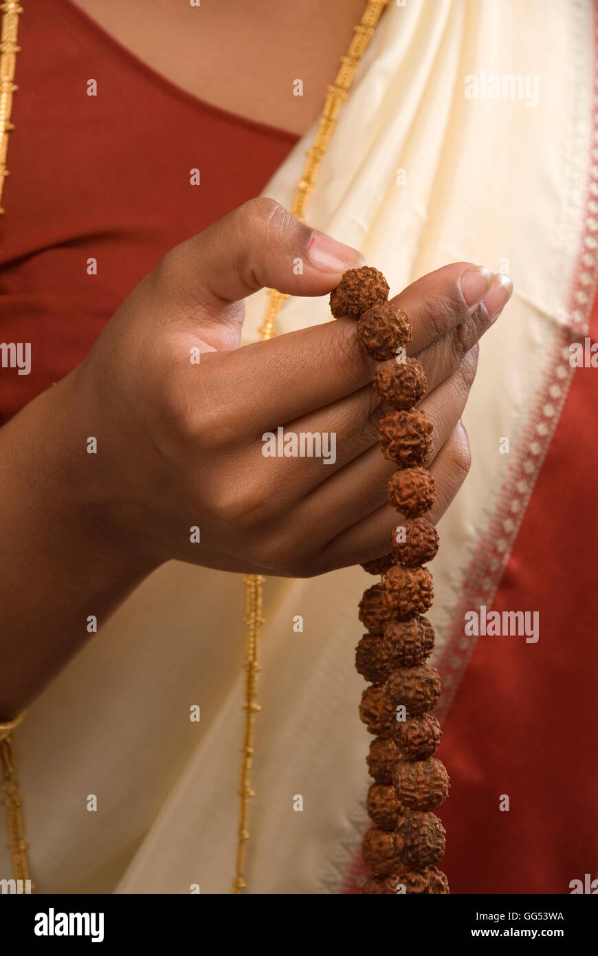 Indian prayer beads hi-res stock photography and images - Alamy