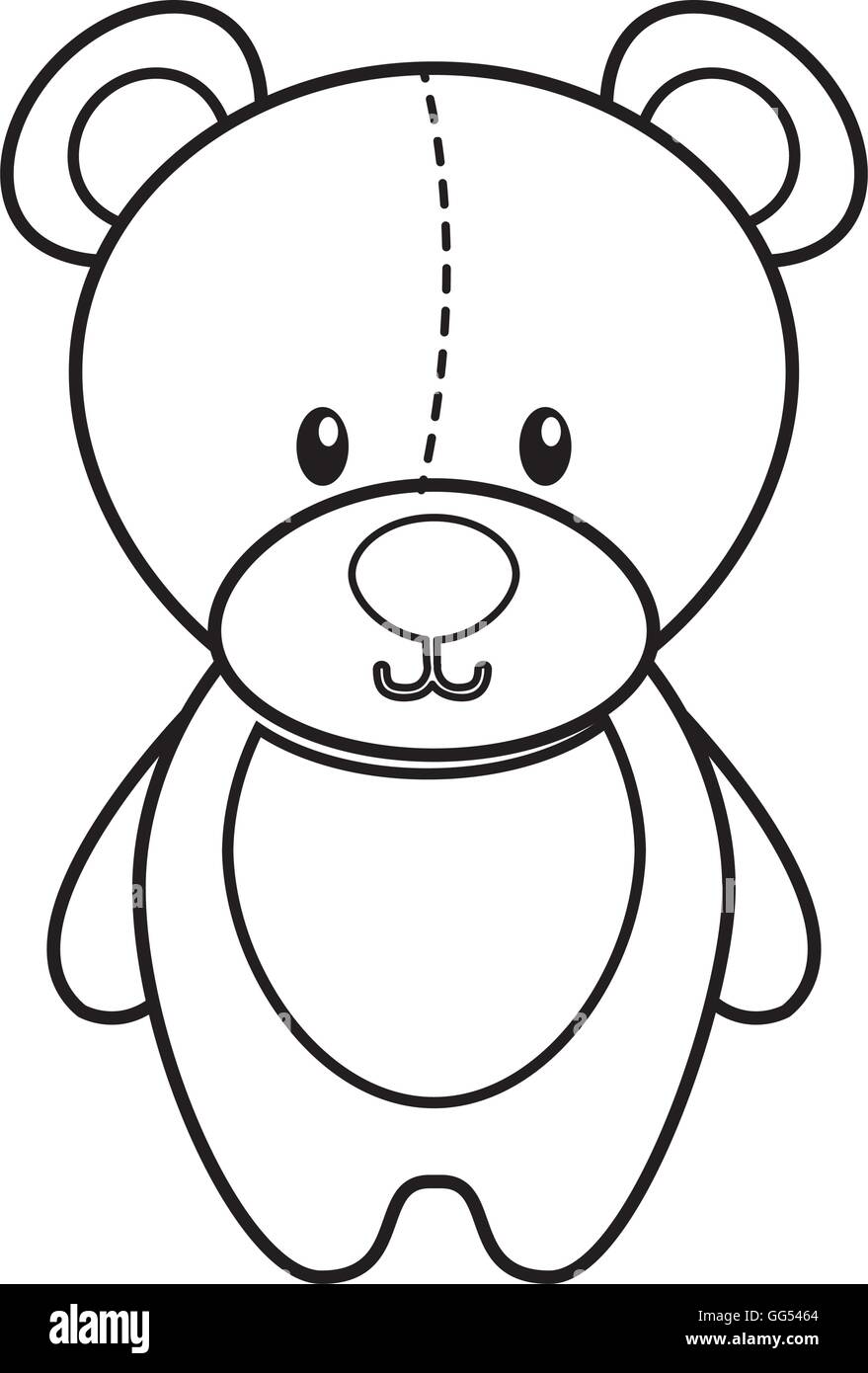 bear teddy toy icon Stock Vector Image & Art - Alamy