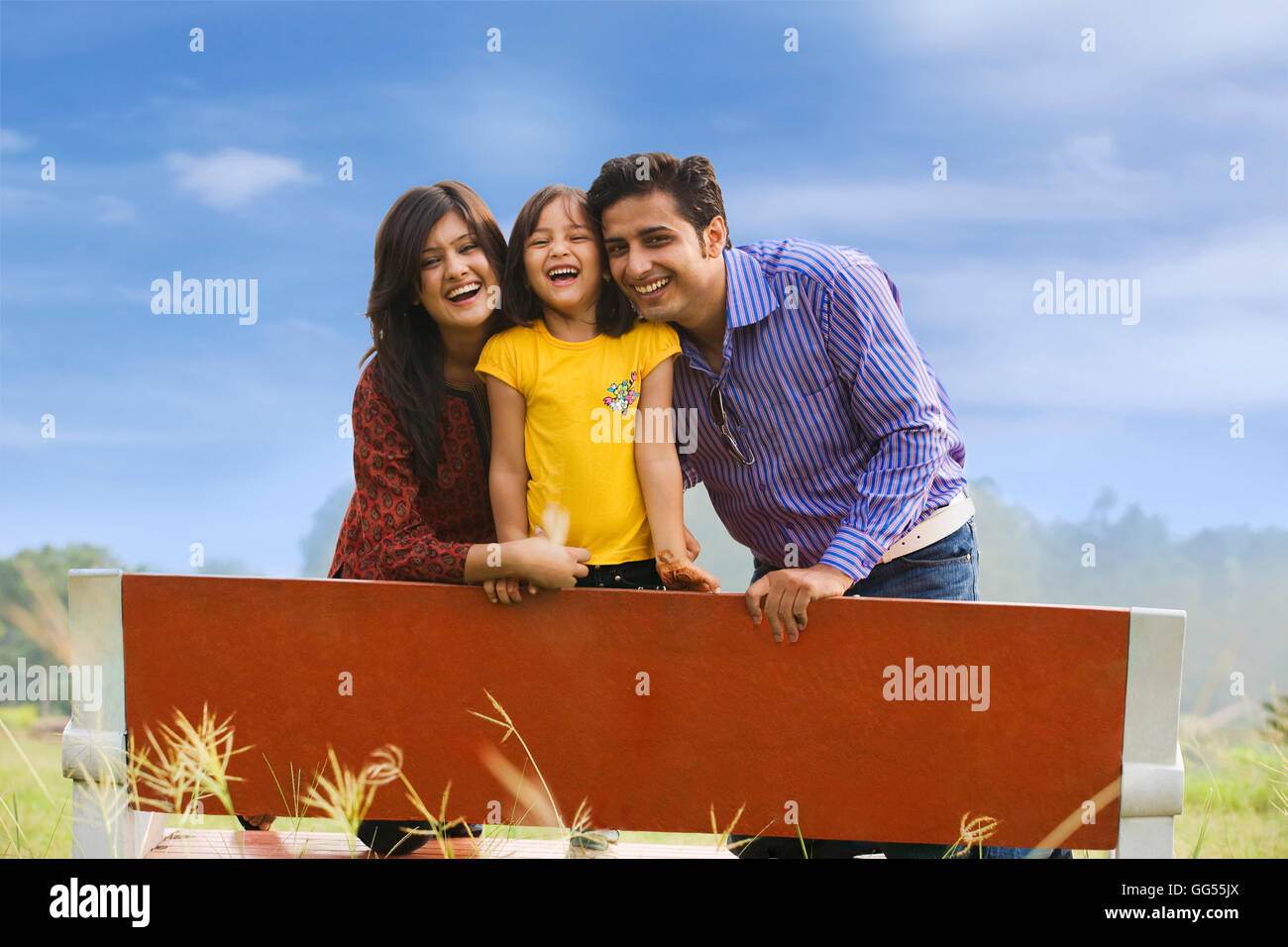 Family posing Stock Photo