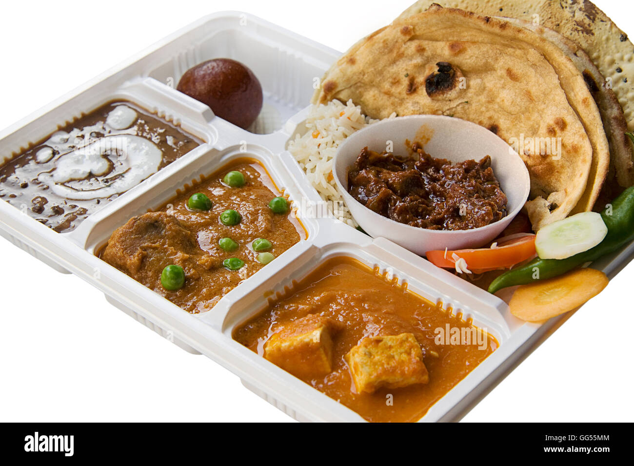 Indian Thali Stock Photo