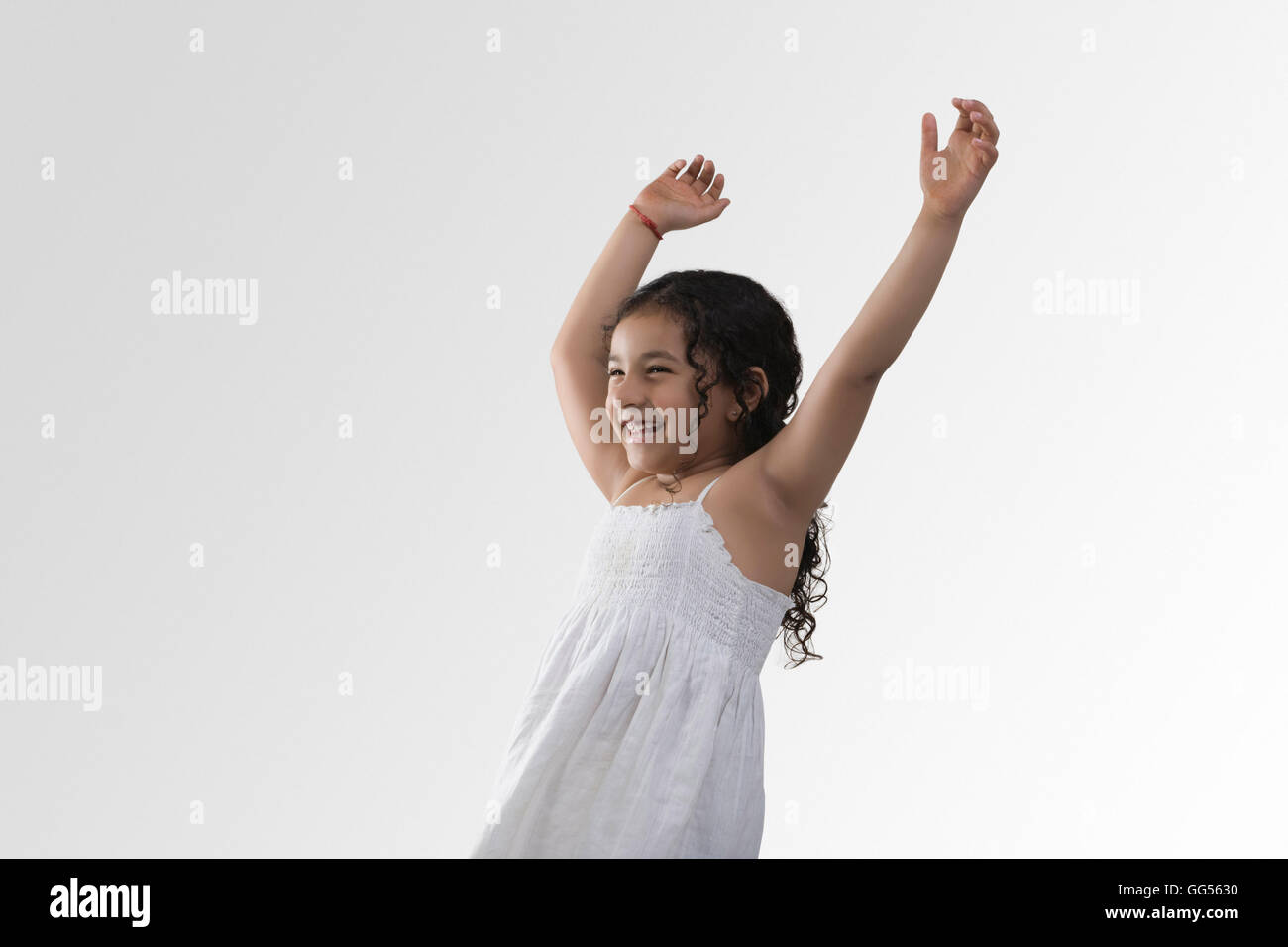 Girl enjoying herself Stock Photo