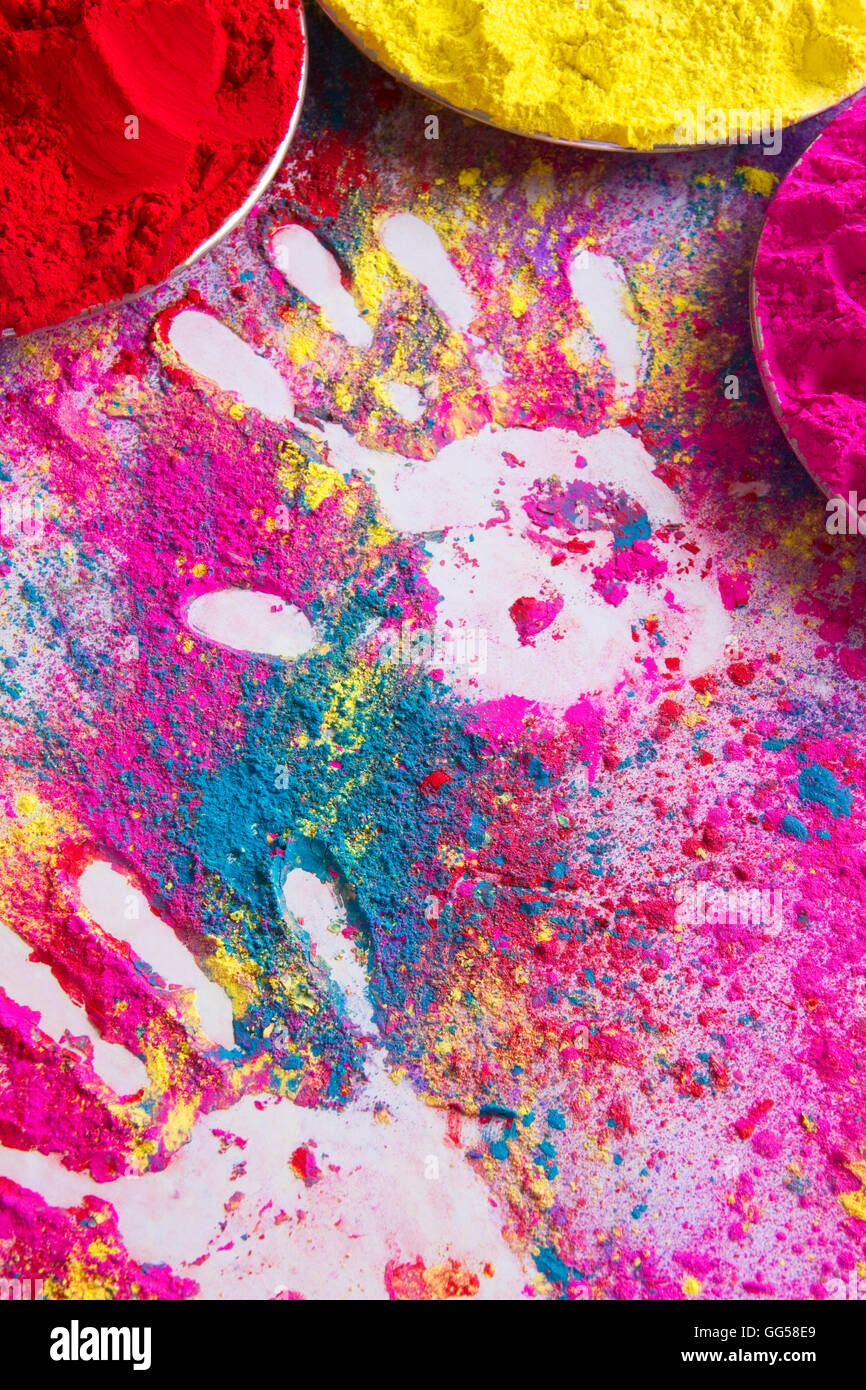 Colored handprints hires stock photography and images Alamy