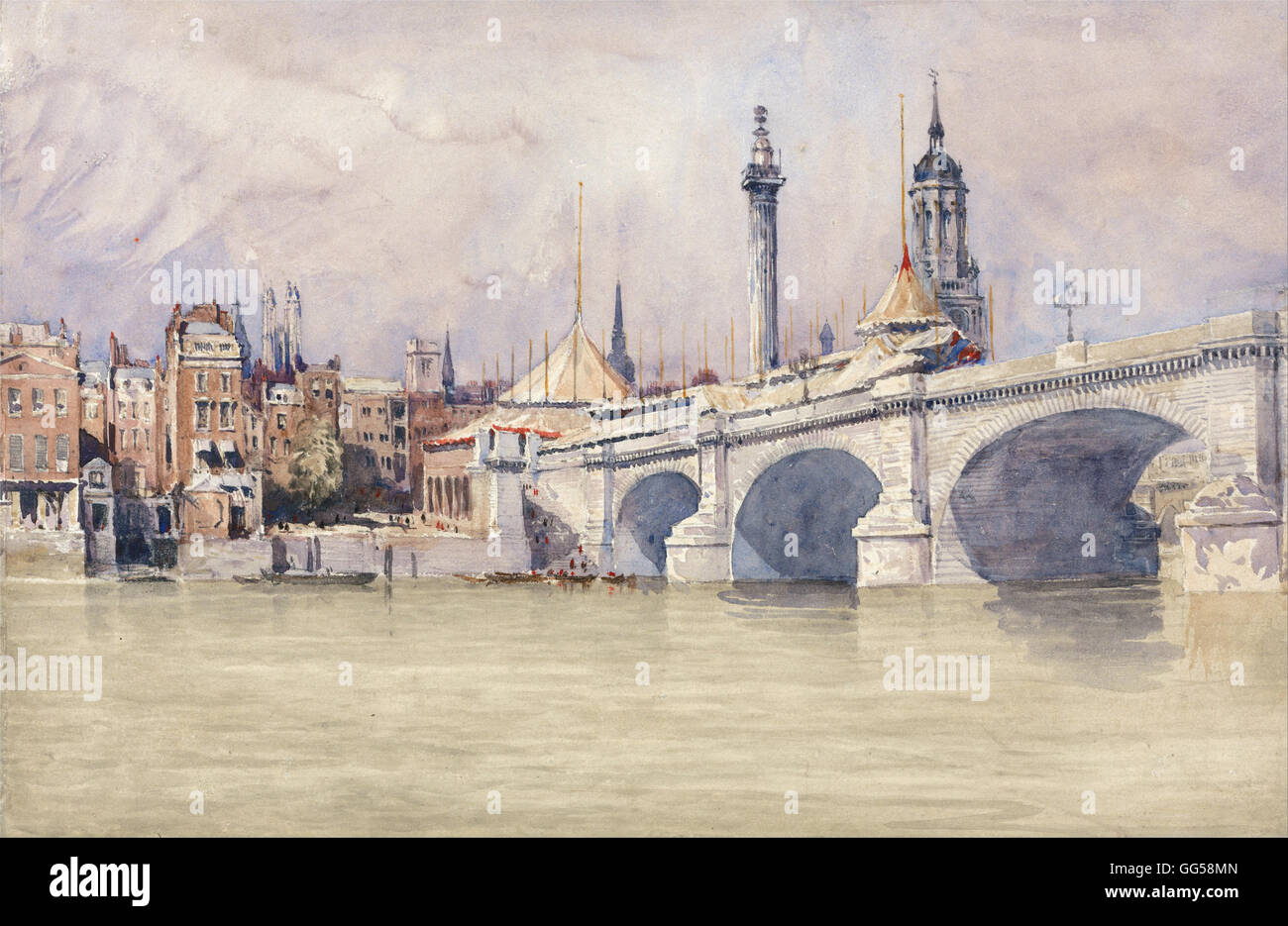 Derain、London:The Bridge、希少画集画、新品額付 London Bridge - Large Art Prints by Andre Derain | Buy