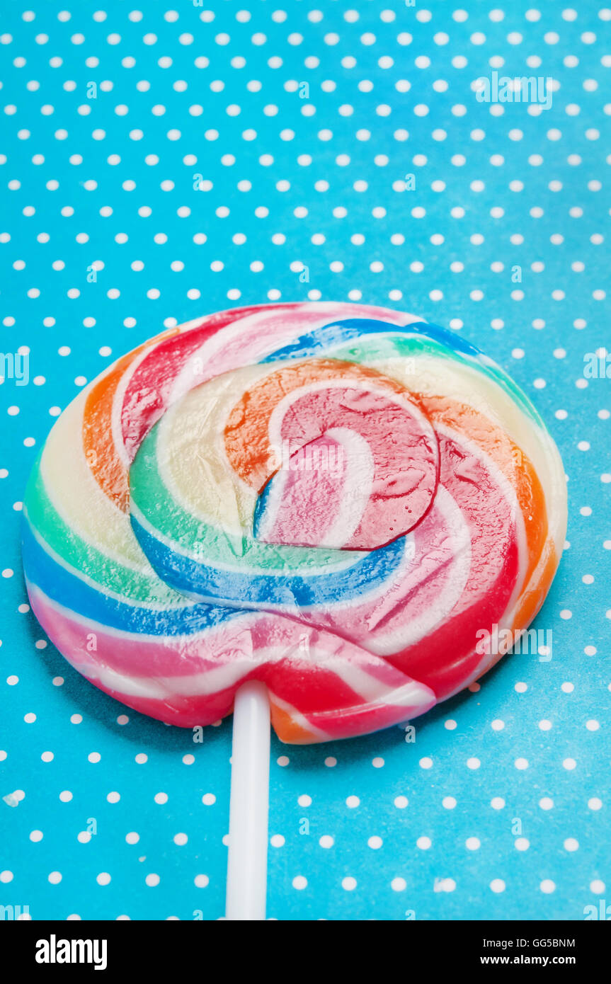swirling lollipop Stock Photo