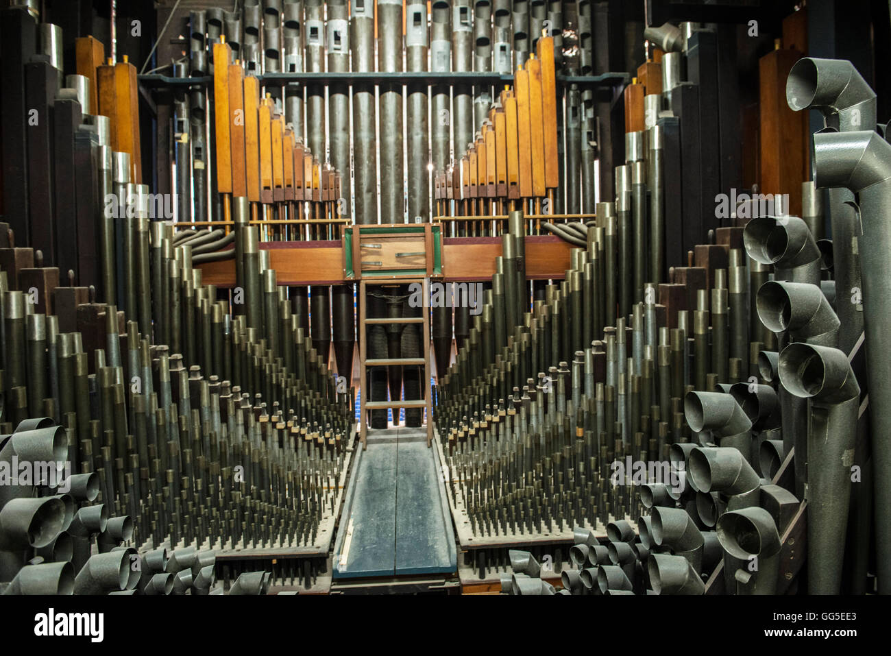 Inside the worldfamous Mulholland Grand organ, Belfast Stock Photo Alamy