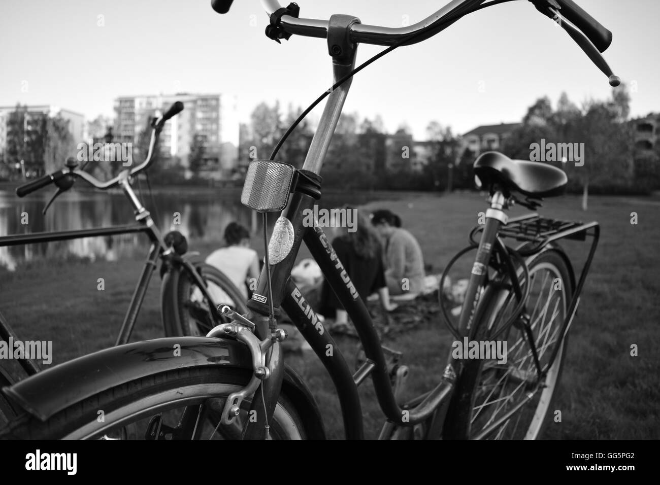 Picnic park Black and White Stock Photos & Images - Alamy