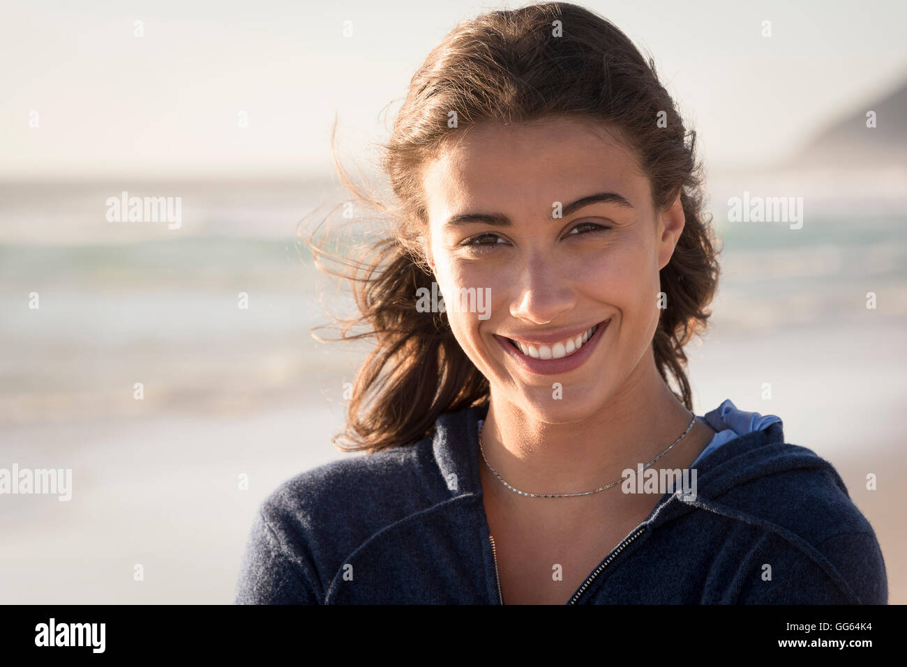 Beautiful young woman on the beach hi-res stock photography and images ...