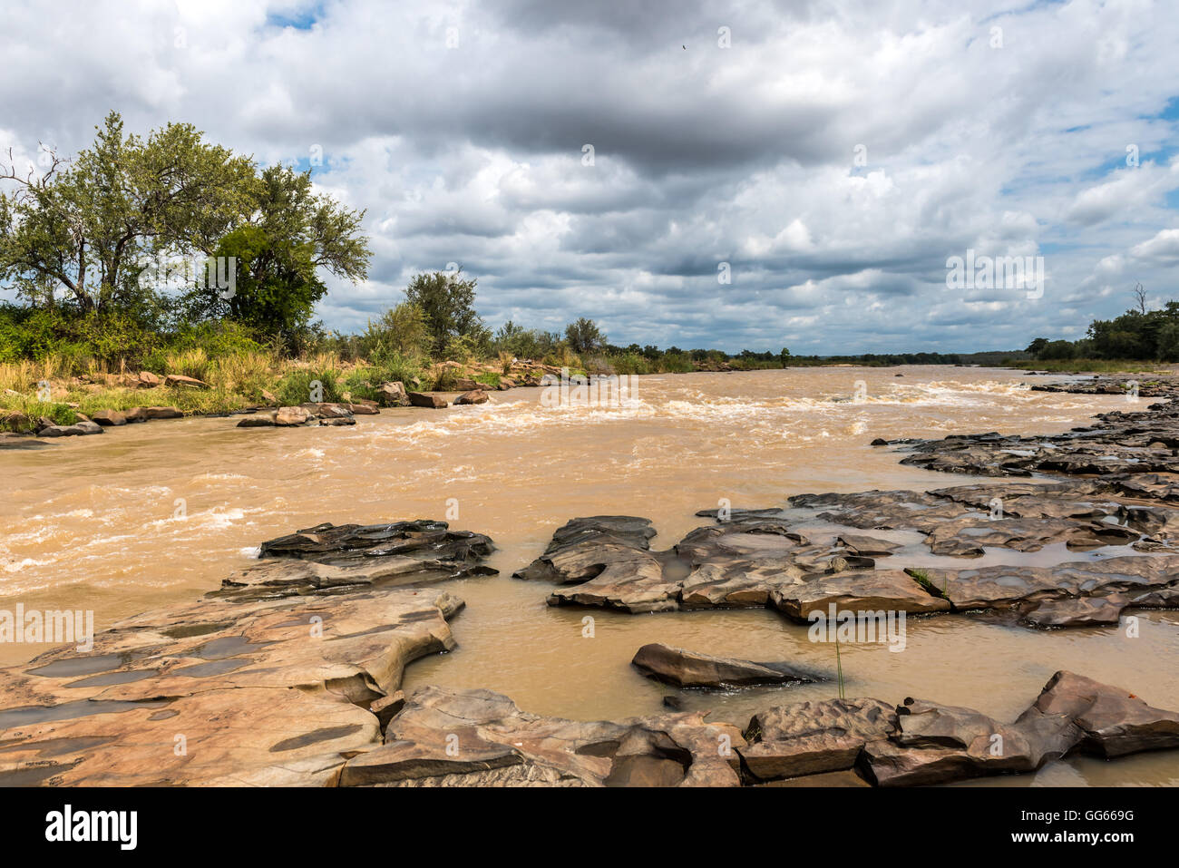 The Great Ruaha River in Tanzania Stock Photo