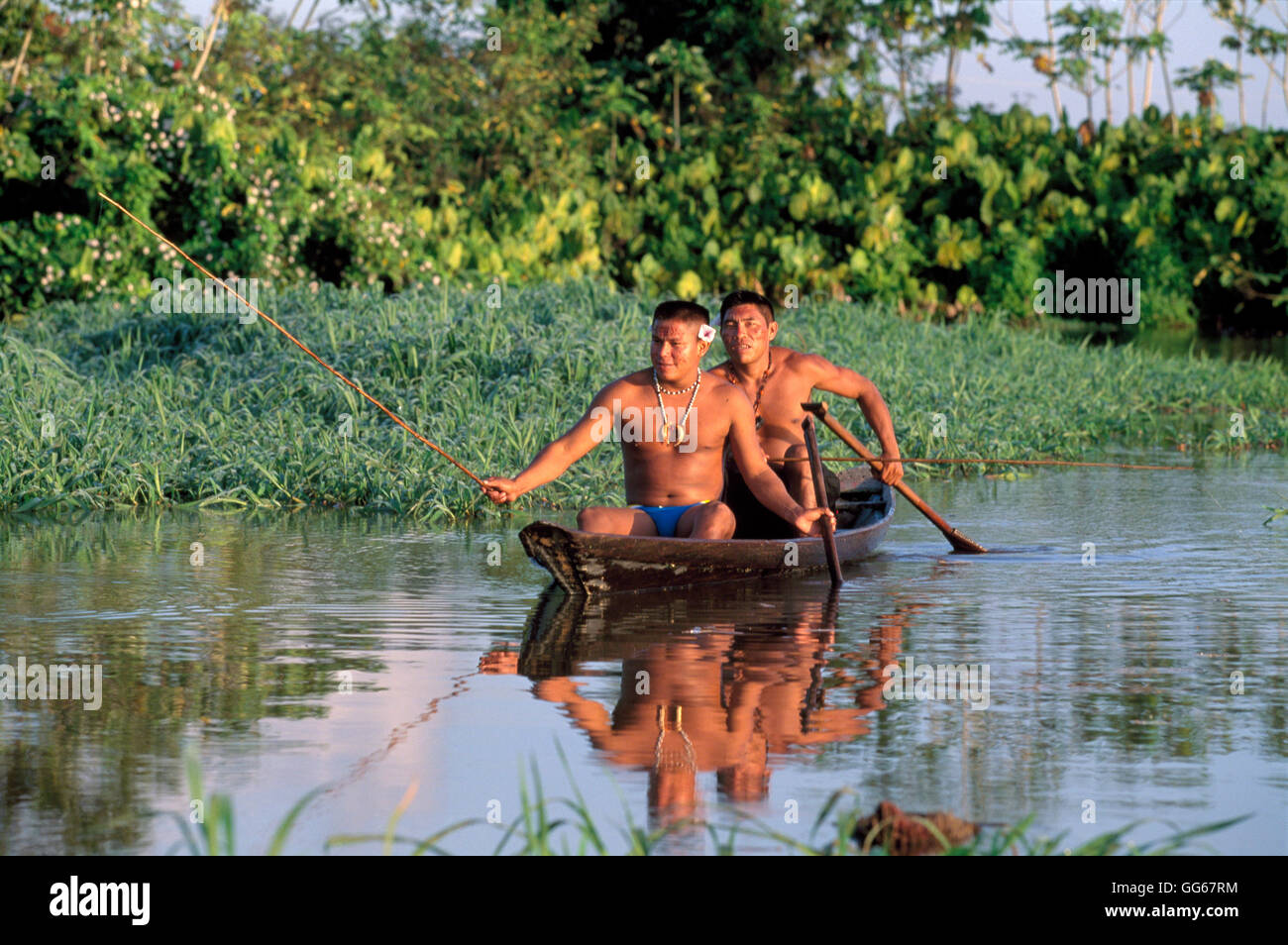 Indigenous people brazil boat hi-res stock photography and images - Alamy