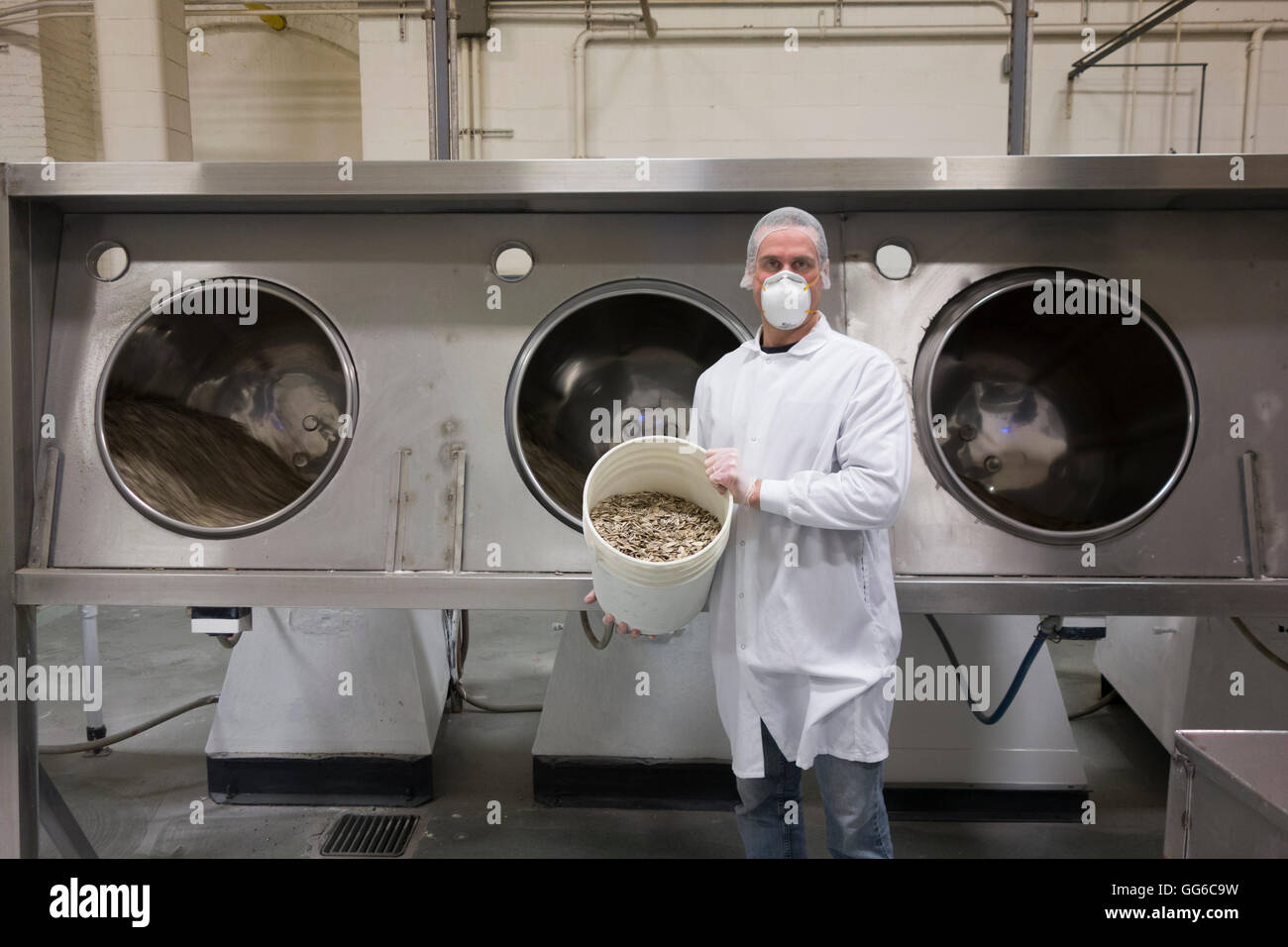 nut roasting factory Brooklyn NYC Stock Photo Alamy