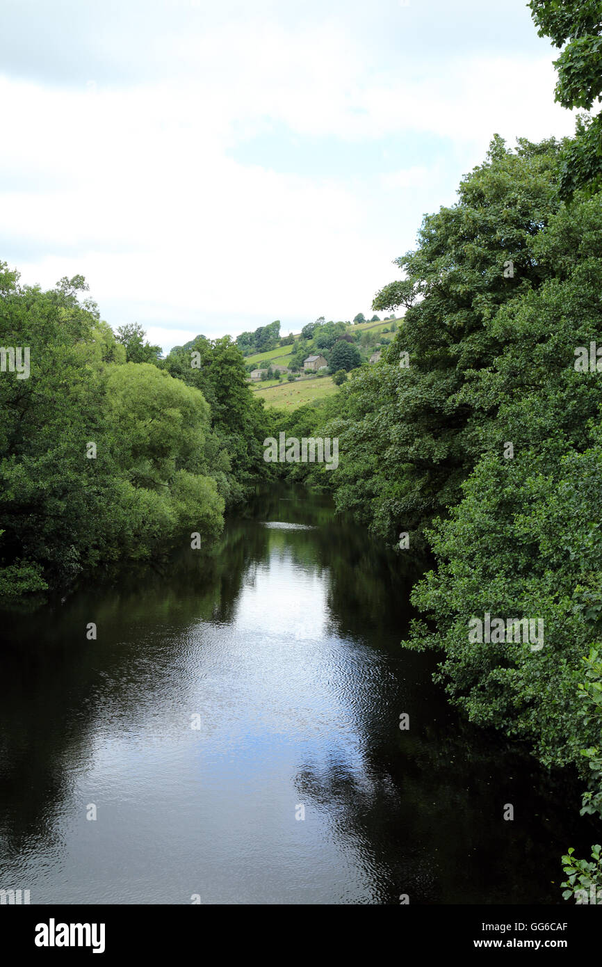 River Nid outside Pateley Bridge, North Yorkshire, England, United Kingdom Stock Photo