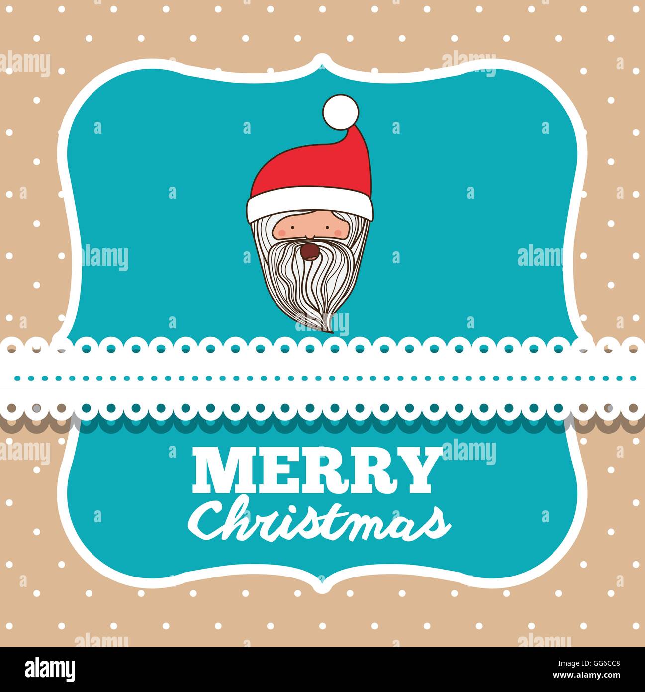 santa claus cute frame character icon Stock Vector Image & Art - Alamy