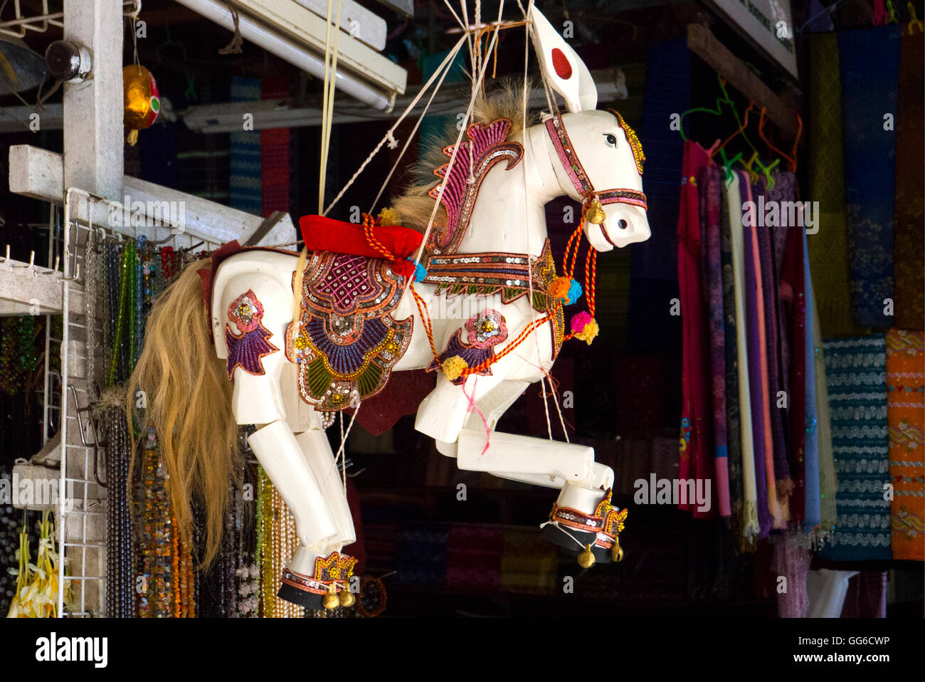 Puppets, Yokthei pwe, Myanmar Stock Photo