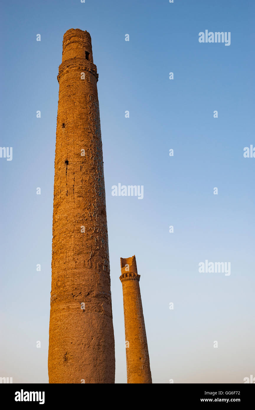 Minarets in Herat, Afghanistan, Asia Stock Photo