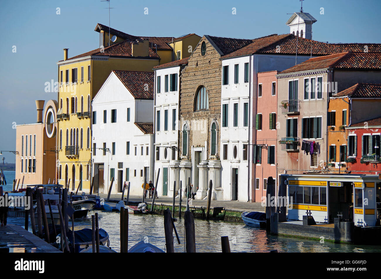 Venice, Italy, XXXXX Northern end of Cannaregio Canal Stock Photo