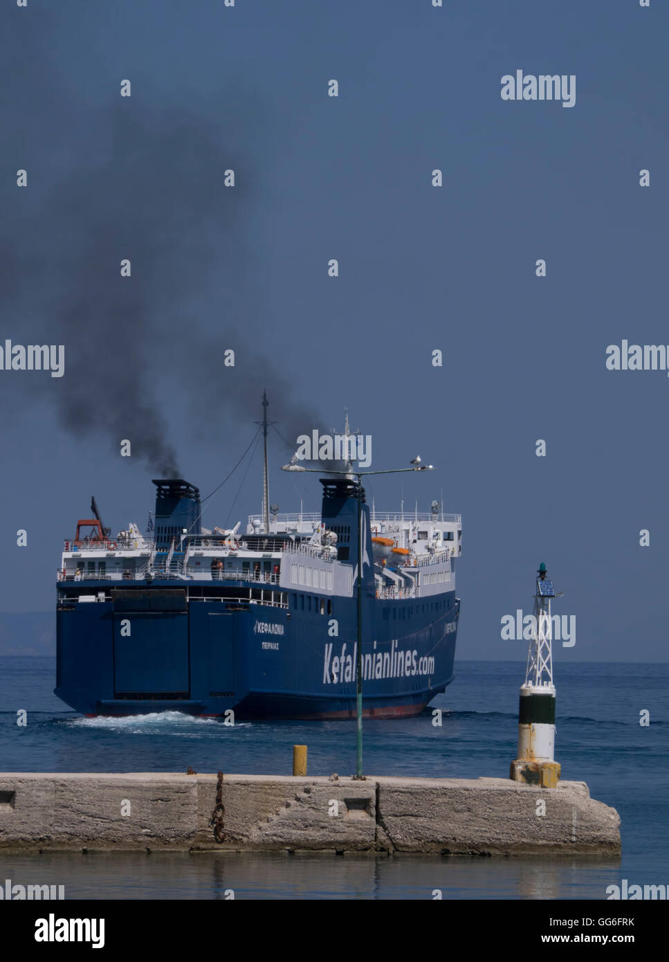 Island hopping ferry service from Kefalonia to Zakynthos in Greece Stock Photo Alamy