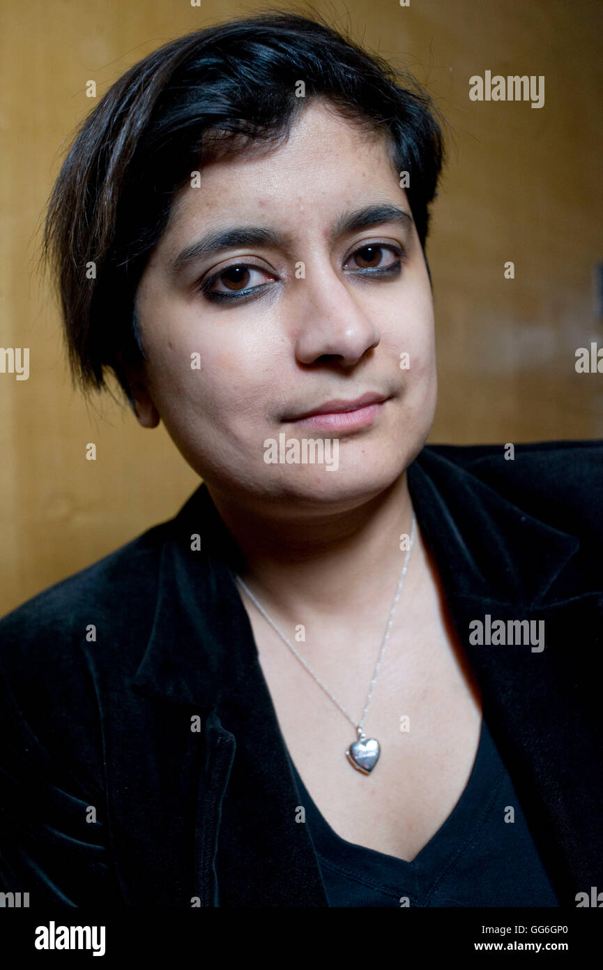 Portrait of Shami Chakrabarti photographed at The Southbank Centre in London. 2011 Stock Photo