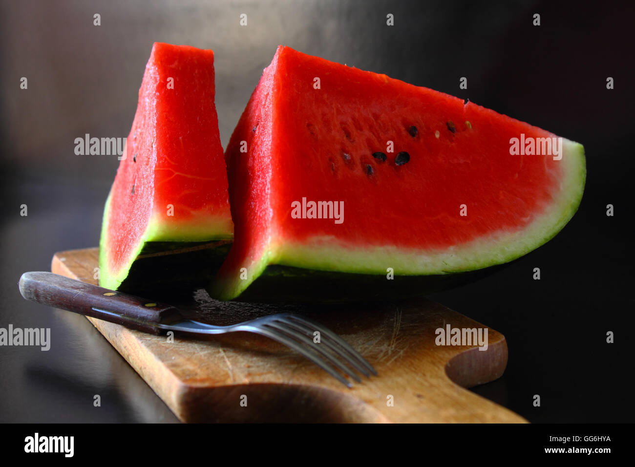 Watermelon ready to eat Stock Photo